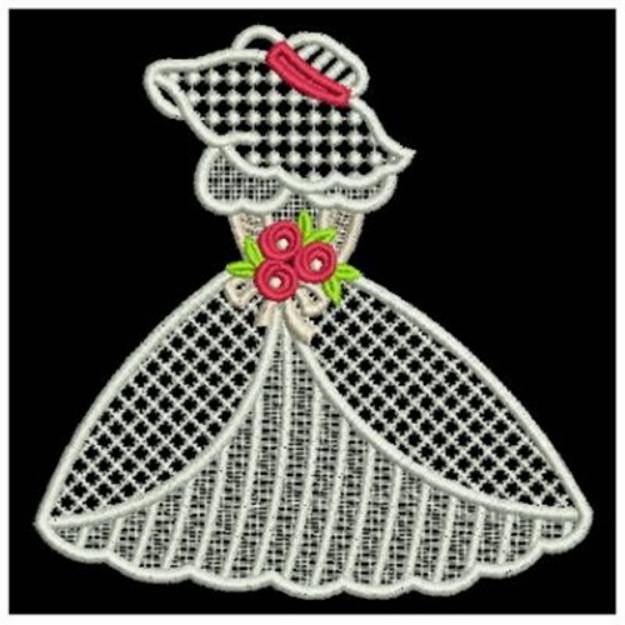 Picture of FSL Sunbonnet Wedding Machine Embroidery Design