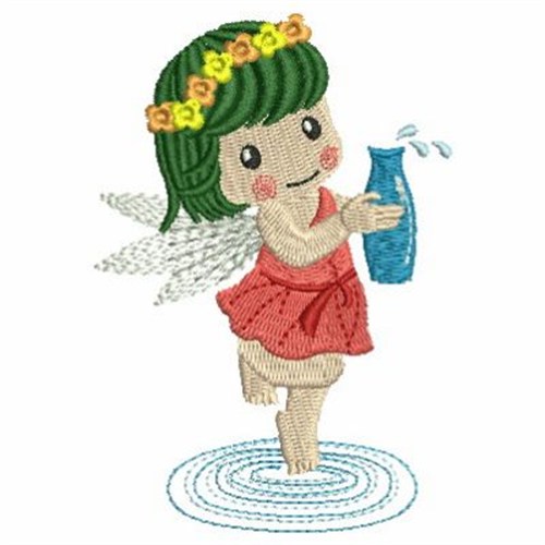Water Fairy Machine Embroidery Design