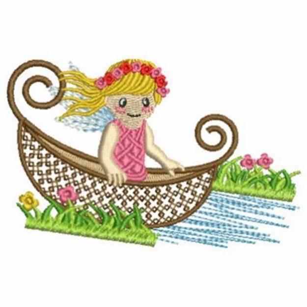 Picture of Canoeing Fairy Machine Embroidery Design