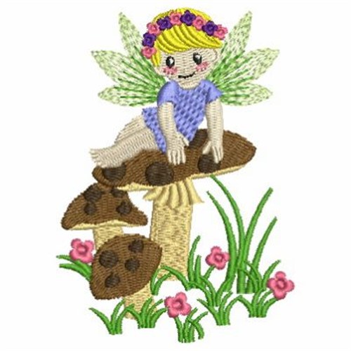 Garden Fairy Machine Embroidery Design