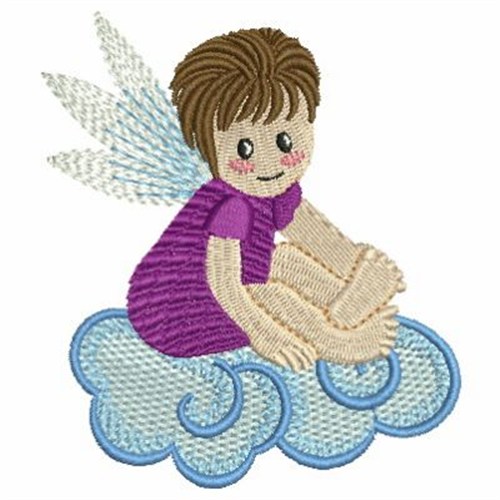 Floating Cloud Fairy Machine Embroidery Design