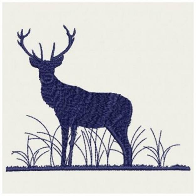 Picture of Deer Silhouettes Machine Embroidery Design