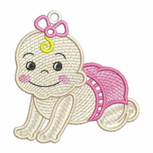 FSL Crawling Baby Machine Embroidery Design