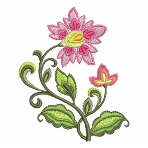 Fancy Floral Machine Embroidery Design