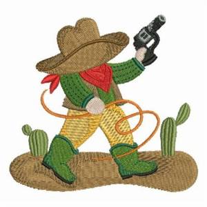 Picture of Playful Cowboy Machine Embroidery Design