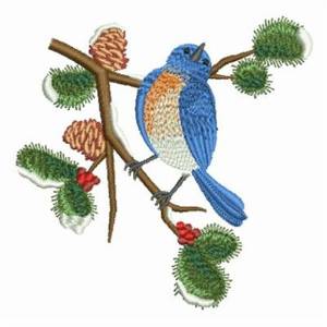 Picture of Happy Bird Machine Embroidery Design