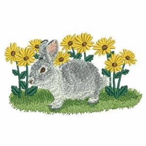 Picture of Daisy Bunny Machine Embroidery Design