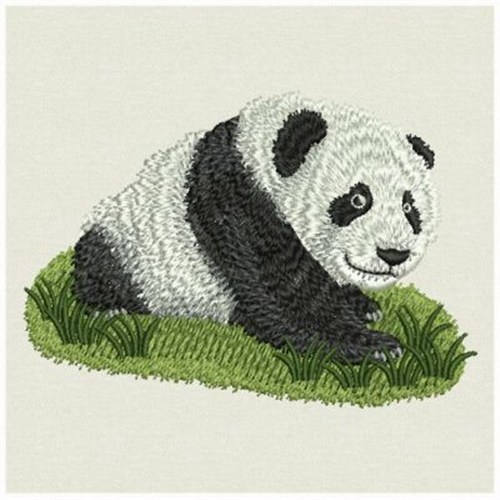 Chinese Panda Machine Embroidery Design
