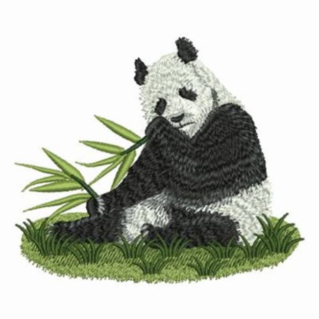 Picture of Giant Panda Eating Machine Embroidery Design