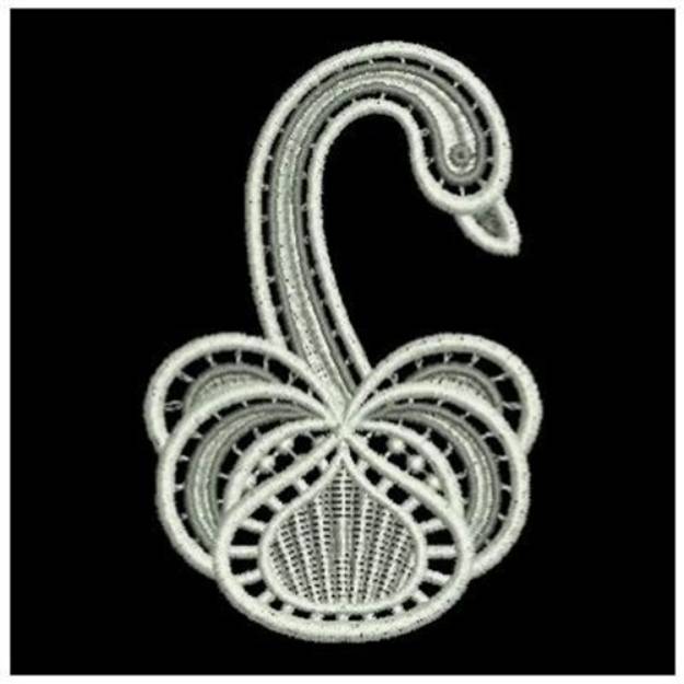 Picture of FSL Swan Machine Embroidery Design