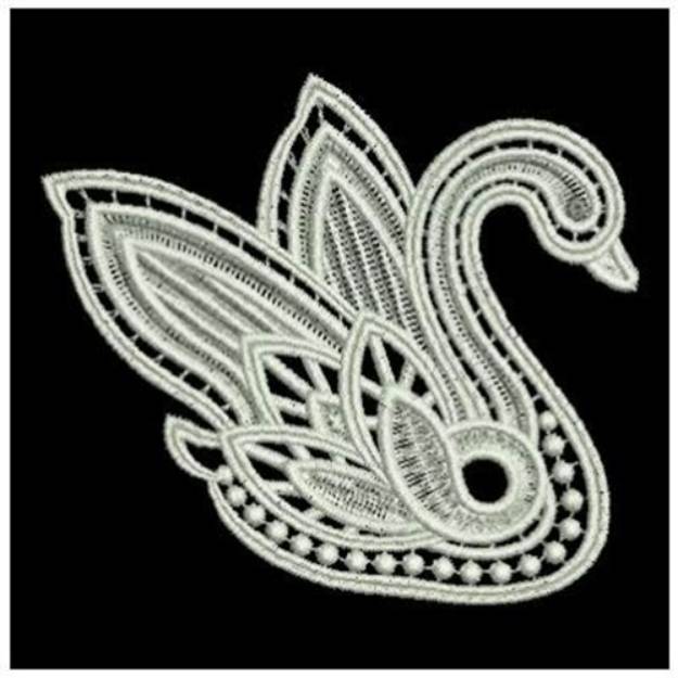 Picture of FSL Pretty Swan Machine Embroidery Design