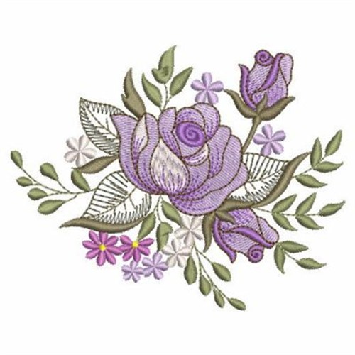 Beautiful Roses Machine Embroidery Design