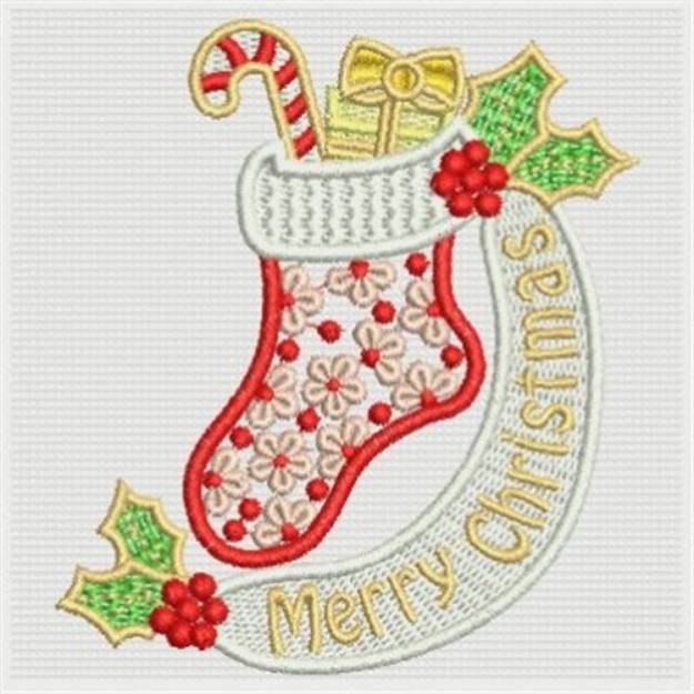 Picture of FSL Christmas Ornaments 7 Machine Embroidery Design