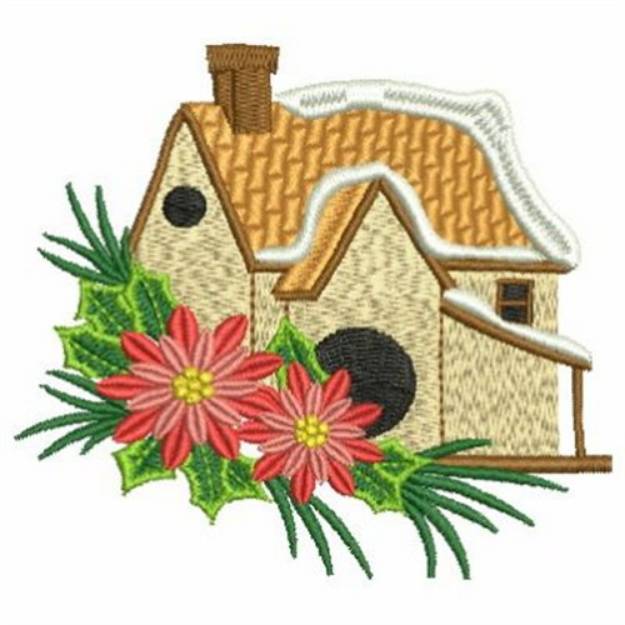 Picture of Winter Birdhouses Machine Embroidery Design