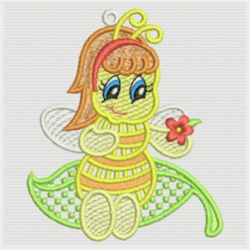 FSL Cute Bees Machine Embroidery Design