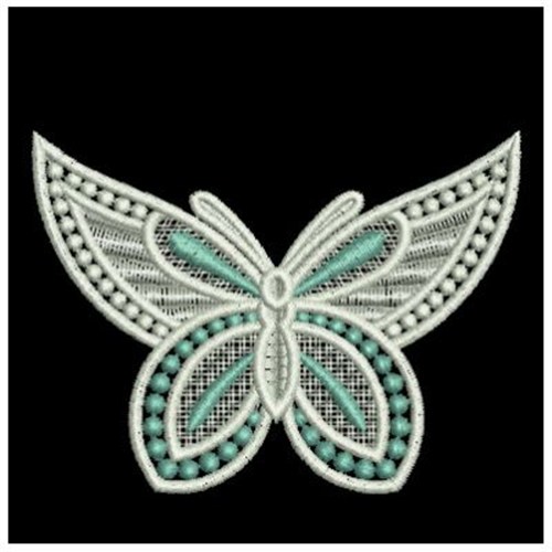 FSL Dotted Butterfly Machine Embroidery Design