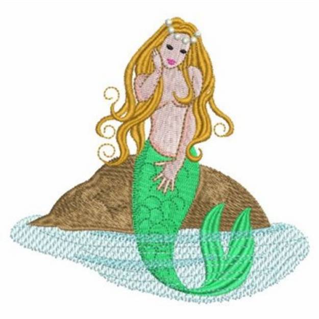 Picture of Beautiful Mermaid Machine Embroidery Design