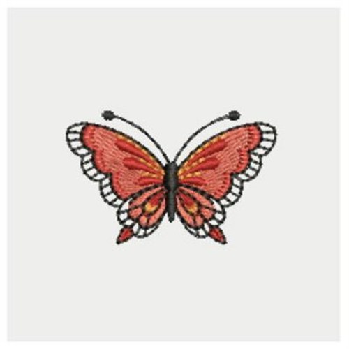 Artistic Butterfly Machine Embroidery Design