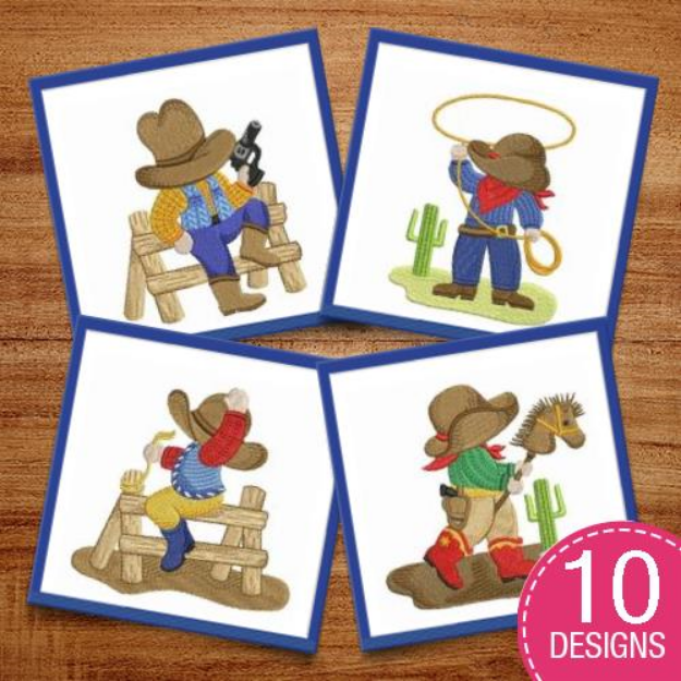 Picture of Cowboy Embroidery Design Pack