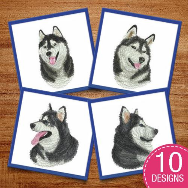 Picture of Assorted Dogs 2 Embroidery Design Pack