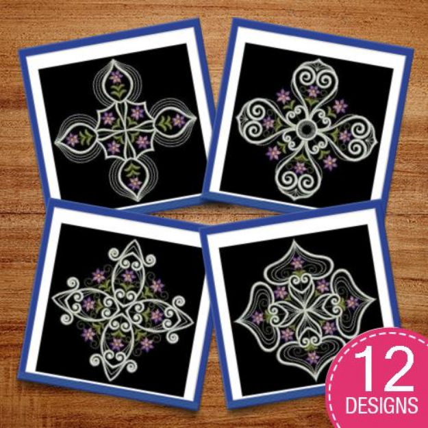 Picture of Fabulous Flower Quilt 5 Embroidery Design Pack