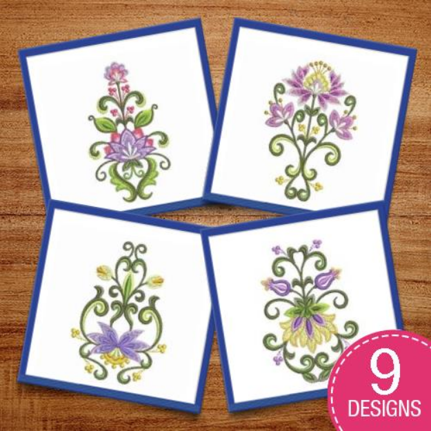 Picture of Jacobean Delight 3 Embroidery Design Pack