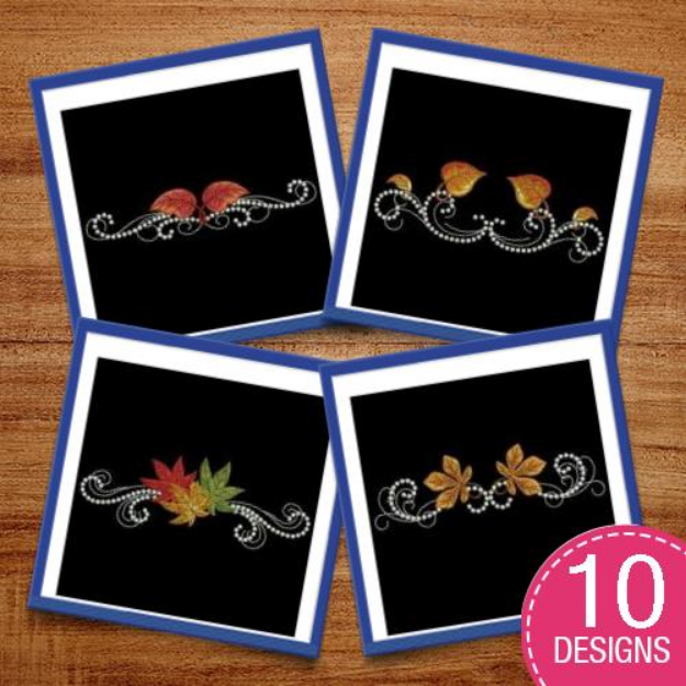 Picture of Candlewick Autumn Leaves Embroidery Design Pack