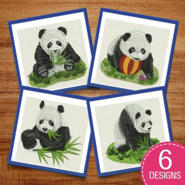 Picture of Giant Panda Embroidery Design Pack