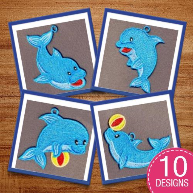 Picture of FSL Dolphin Embroidery Design Pack