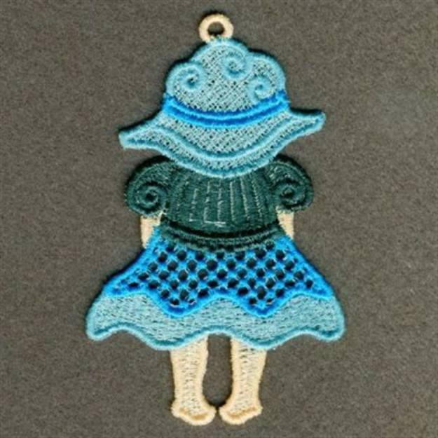 Picture of FSL Sunbonnet Girl Machine Embroidery Design