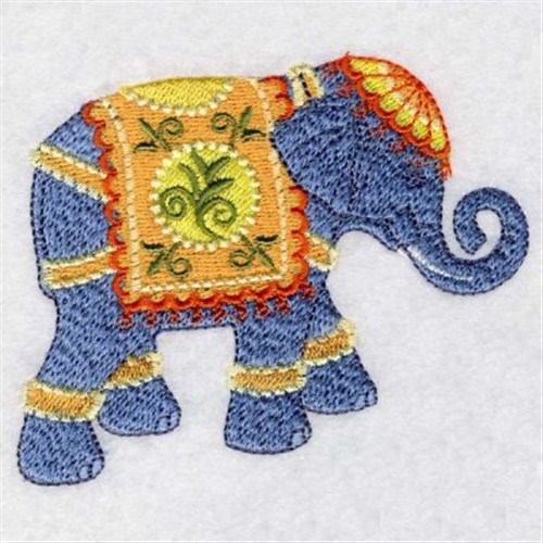 Indian Elephant Machine Embroidery Design