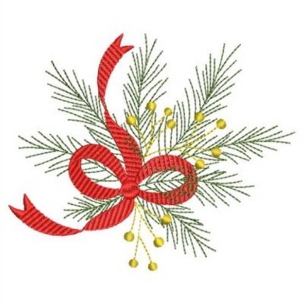 Picture of Christmas Pines Machine Embroidery Design