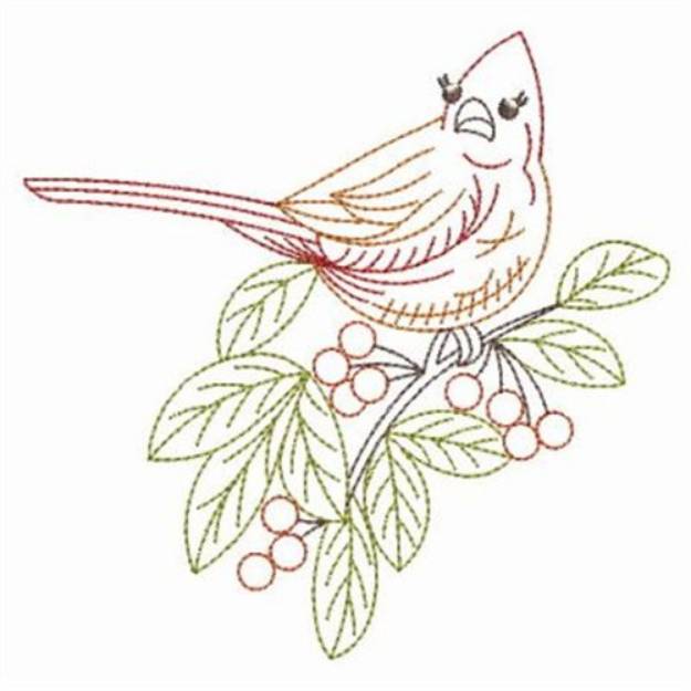 Picture of Vintage Cardinal Machine Embroidery Design