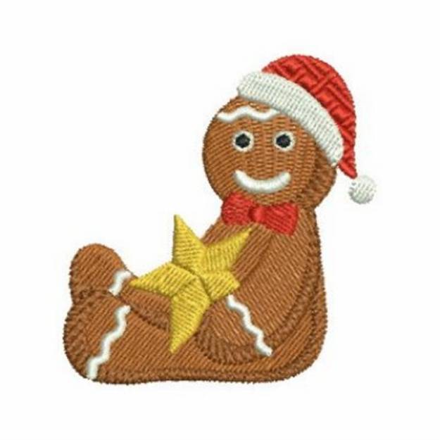 Picture of Gingerbread Star Machine Embroidery Design