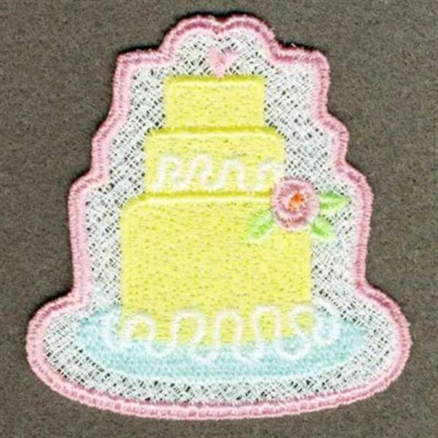 Picture of FSL Wedding Cake Machine Embroidery Design