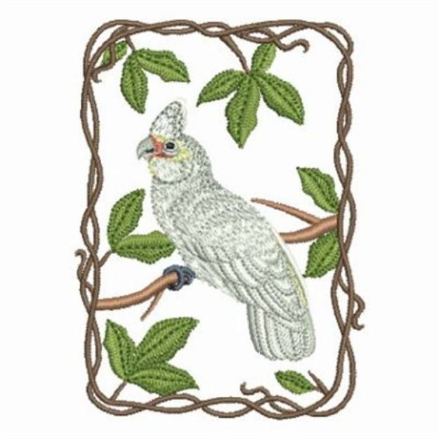 Picture of Bare Eved Cockatoo Machine Embroidery Design