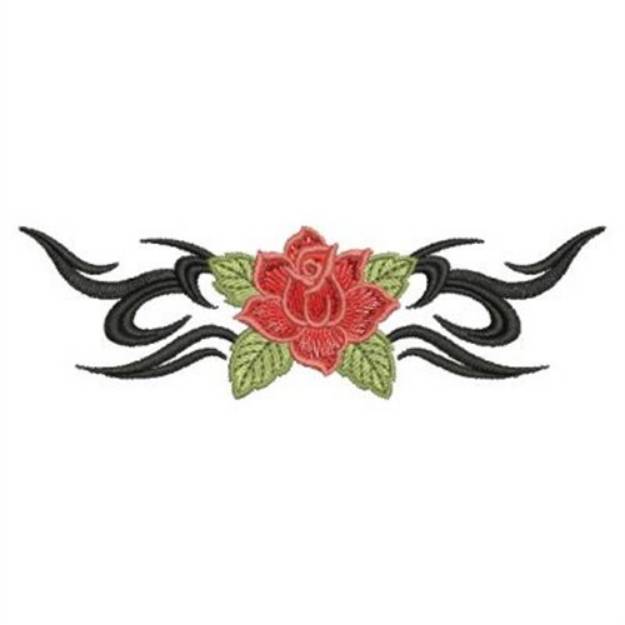 Picture of Tribal Rose Border Machine Embroidery Design