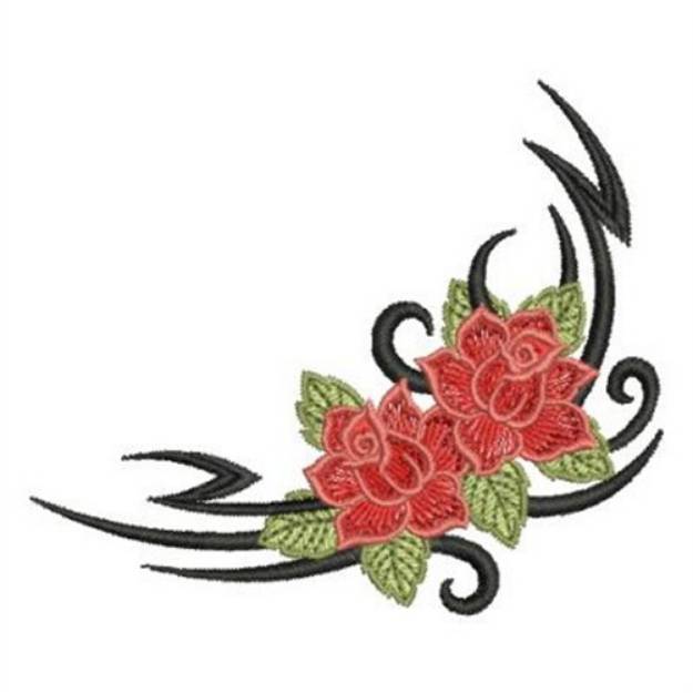 Picture of Tribal Rose Design Machine Embroidery Design
