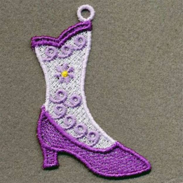 Picture of FSL Victorian Boot Machine Embroidery Design
