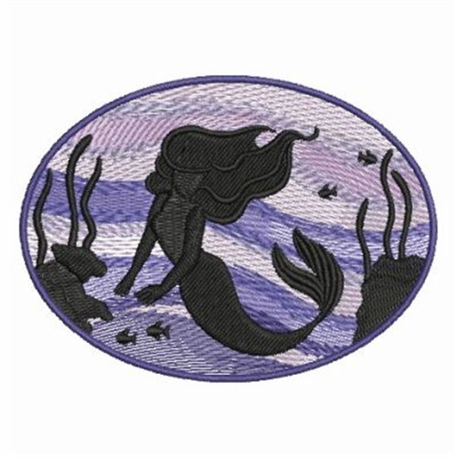 Beautiful Mermaid Machine Embroidery Design