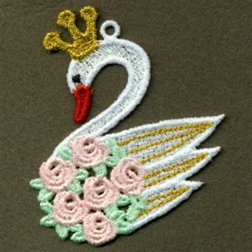 FSL Princess Swan Machine Embroidery Design