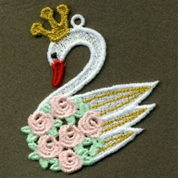 Picture of FSL Princess Swan Machine Embroidery Design