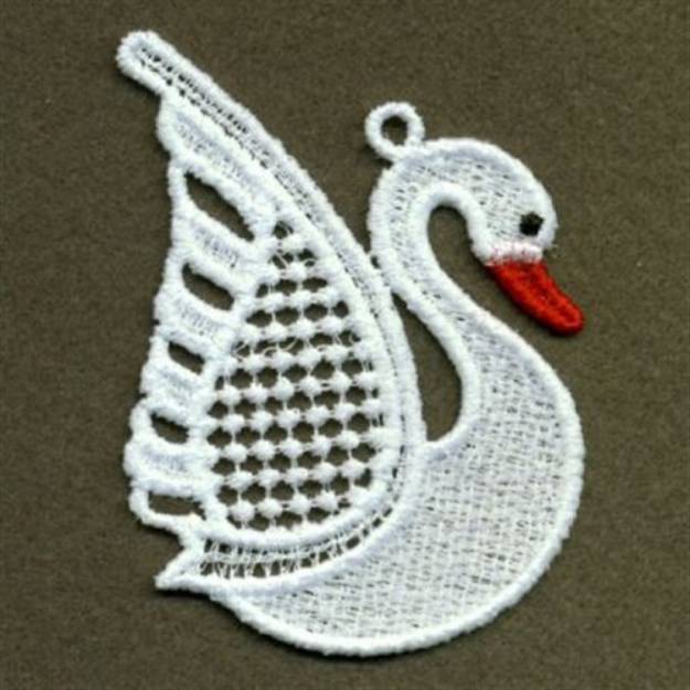 Picture of FSL Big Wing Swan Machine Embroidery Design