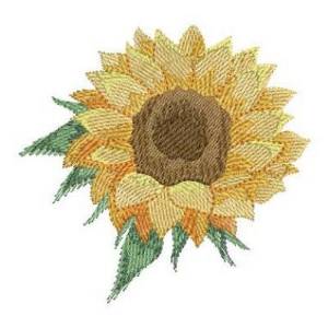 Picture of Watercolor Sunflowers Machine Embroidery Design