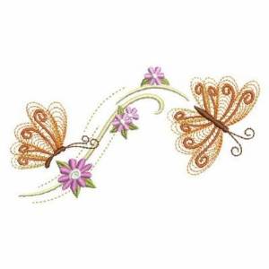 Picture of Petals In Flight Machine Embroidery Design