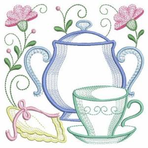 Picture of Tea Time Blocks Machine Embroidery Design