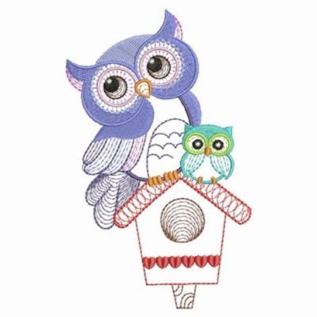 Picture of Cute Owls 2 Machine Embroidery Design