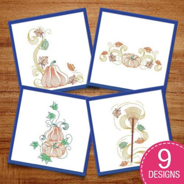 Picture of Autumn Charm Embroidery Design Pack