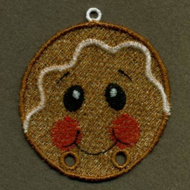 Picture of FSL Gingerbread Hanger Machine Embroidery Design