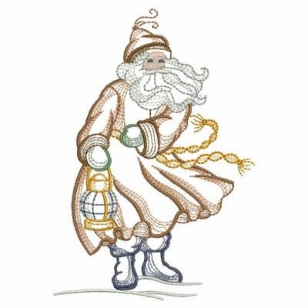 Picture of Vintage Christmas Santa Machine Embroidery Design